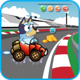 蓝狗汽车手机版(bluey dog racing)